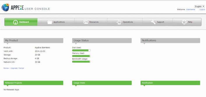 mobilous_appexe_console_dashboard_bronze